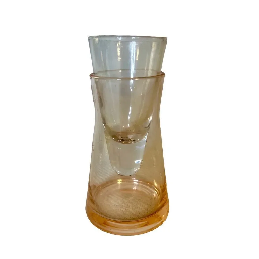 Vintage Luigi Bormioli Shooter Glass and Ice Carafe Cooler EVC